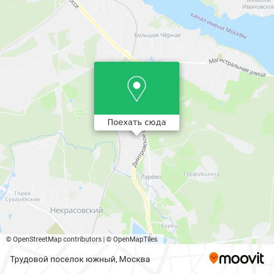 Карта Трудовой поселок южный