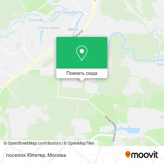 Карта поселок Юпитер