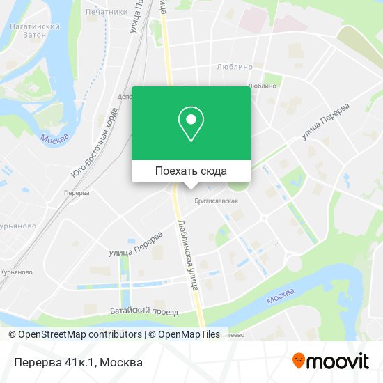 Карта Перерва 41к.1