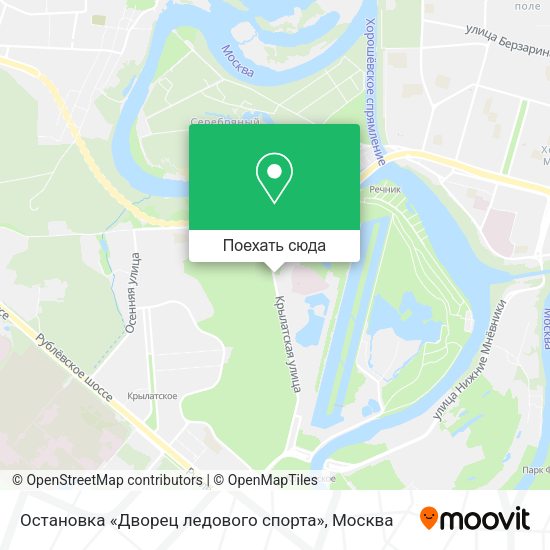 Карта Остановка «Дворец ледового спорта»