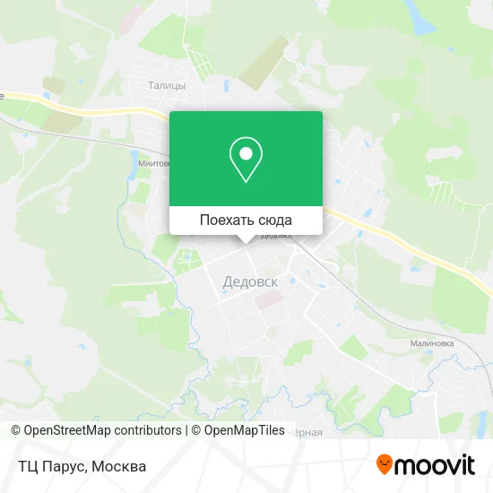Карта ТЦ Парус