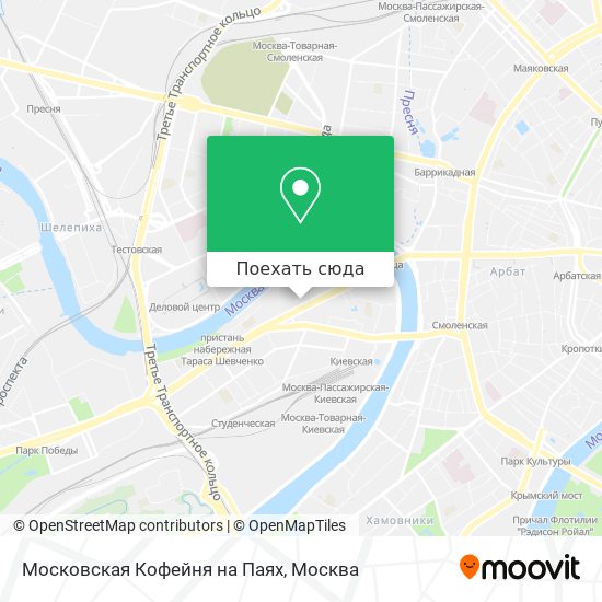Карта Московская Кофейня на Паях