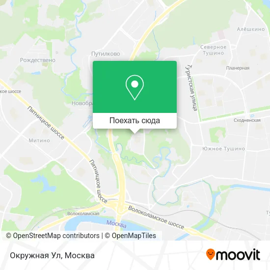 Карта Окружная Ул