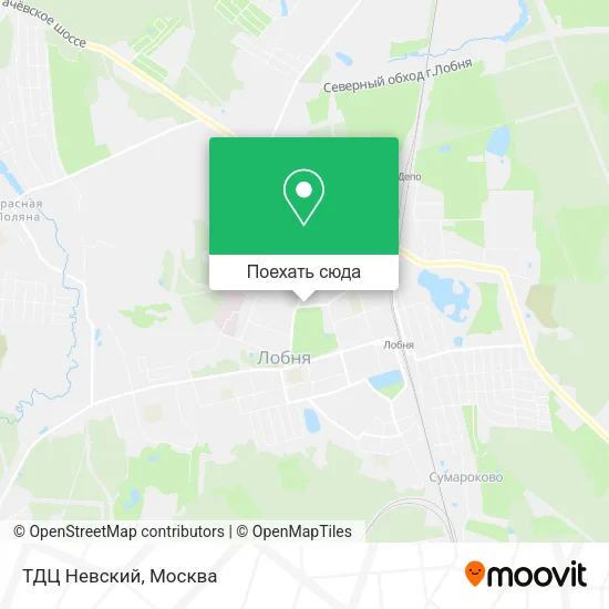 Карта ТДЦ Невский