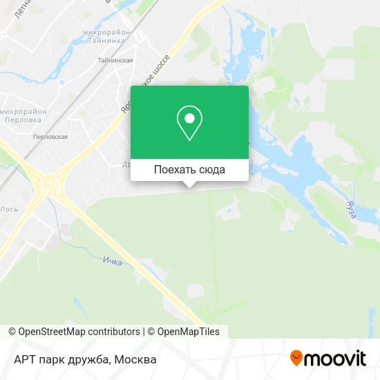 Карта АРТ парк дружба