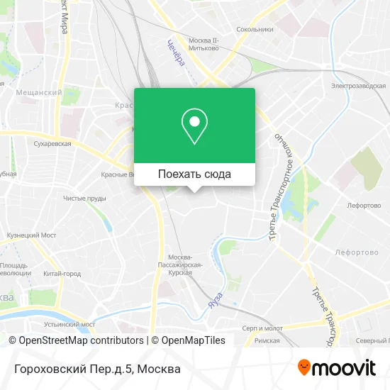 Карта Гороховский Пер.д.5
