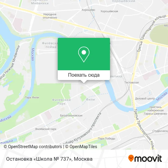 Карта Остановка «Школа № 737»