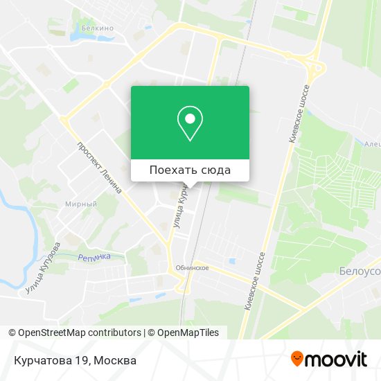 Карта Курчатова 19