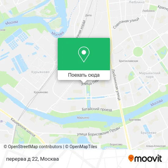Карта перерва д 22