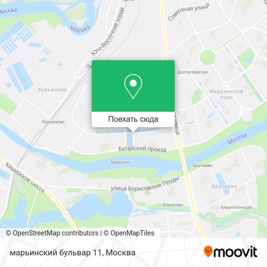 Карта марьинский бульвар 11