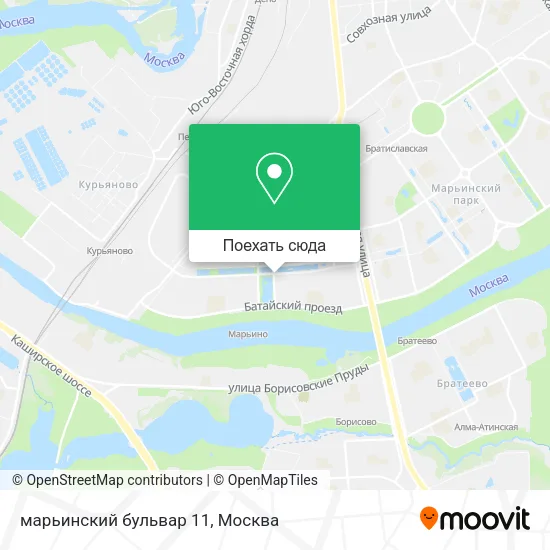 Карта марьинский бульвар 11