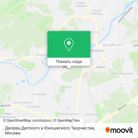 Карта Дворец Детского и Юношеского Творчества