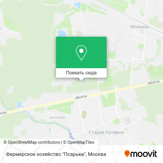 Карта Фермерское хозяйство "Псарьки"