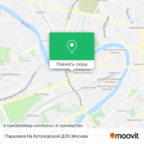 Карта Парковка На Кутузовской Д30