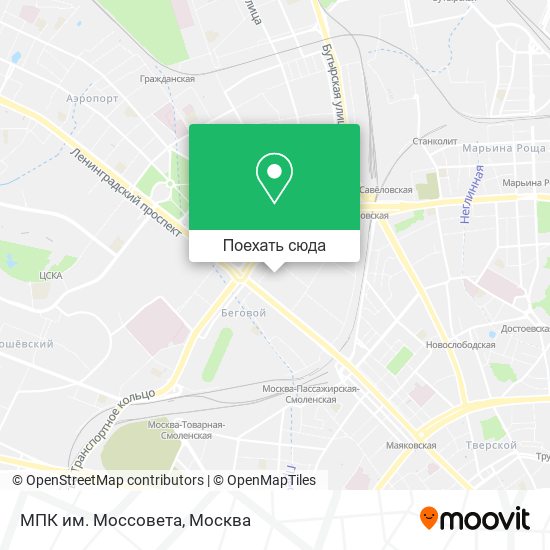 Карта МПК им. Моссовета
