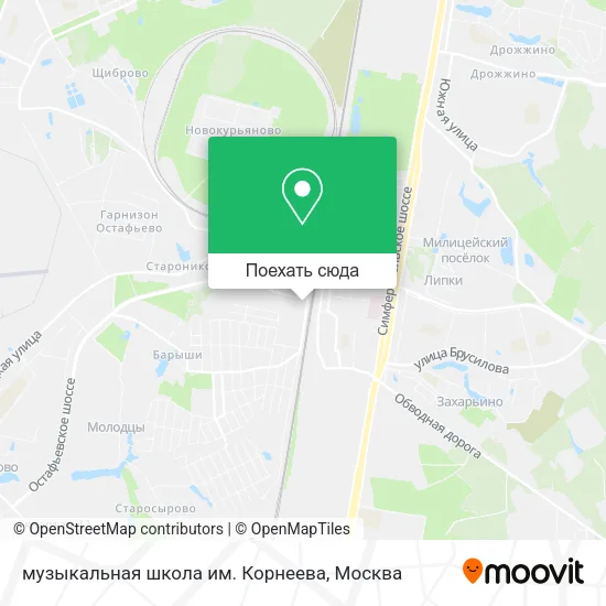 Карта музыкальная школа им. Корнеева