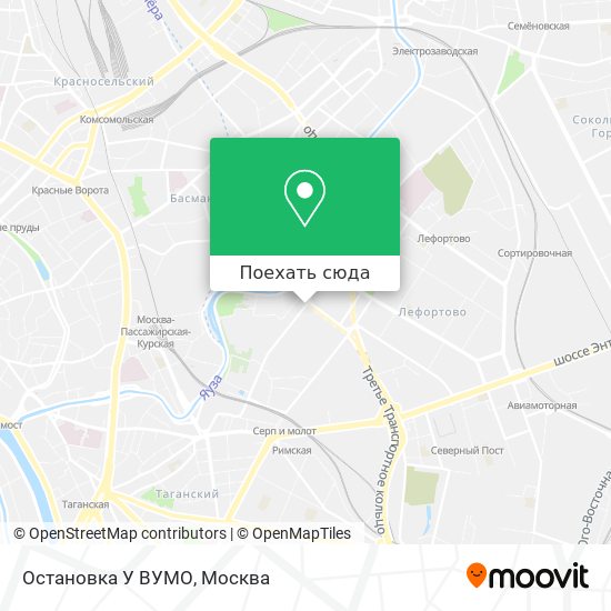 Карта Остановка У ВУМО