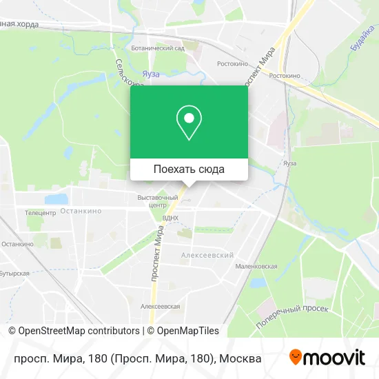Карта просп. Мира, 180 (Просп. Мира, 180)