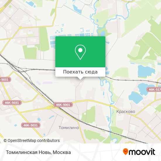 Карта Томилинская Новь