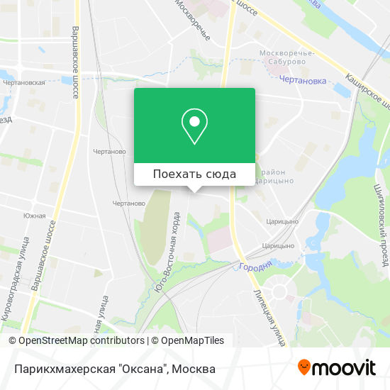 Карта Парикхмахерская "Оксана"