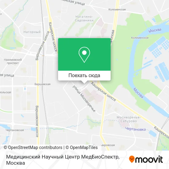 Карта Медицинский Научный Центр МедБиоСпектр