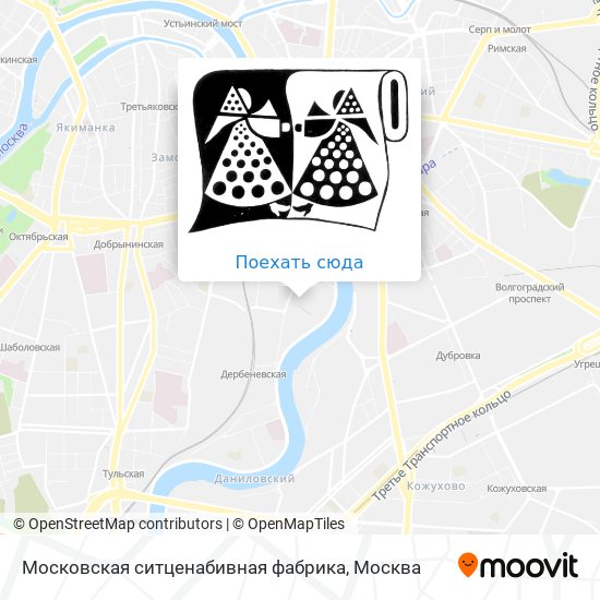 Карта Московская ситценабивная фабрика
