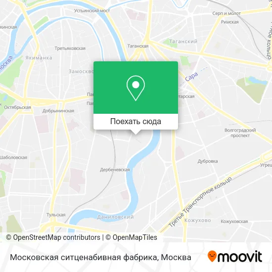 Карта Московская ситценабивная фабрика
