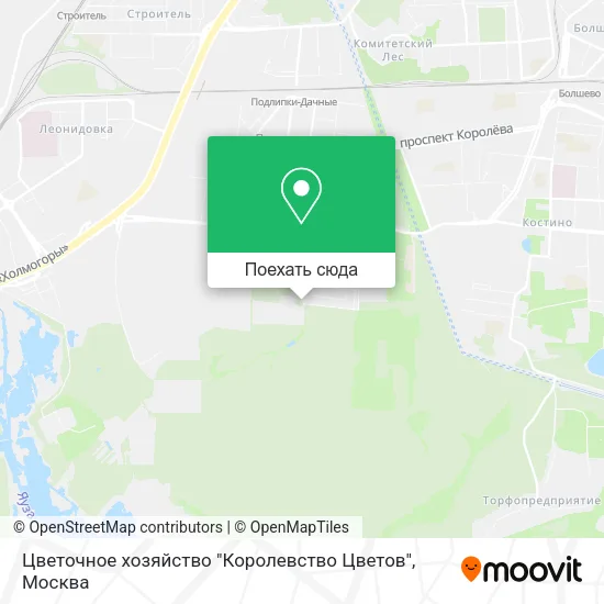 Карта Цветочное хозяйство "Королевство Цветов"