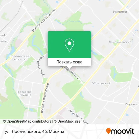Карта ул. Лобачевского, 46