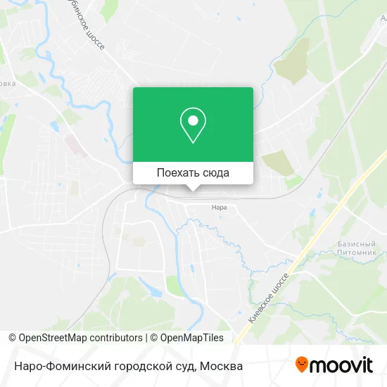 Карта Наро-Фоминский городской суд