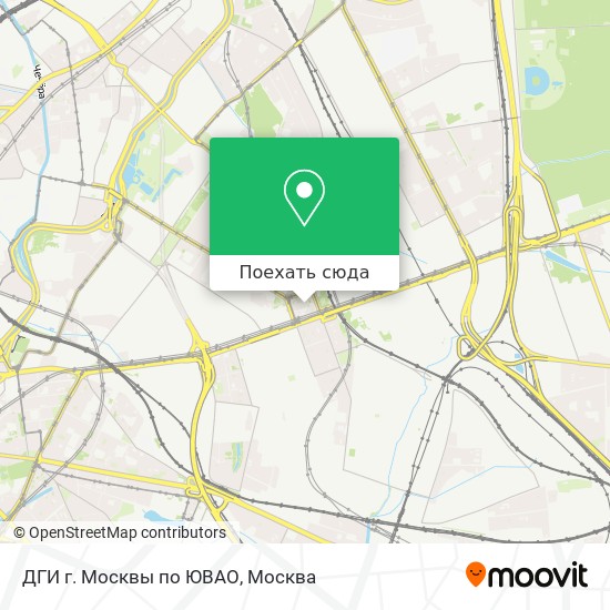 Карта ДГИ г. Москвы по ЮВАО
