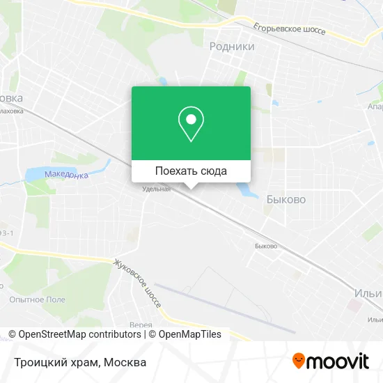 Карта Троицкий храм