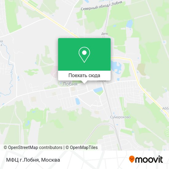 Карта МФЦ г.Лобня
