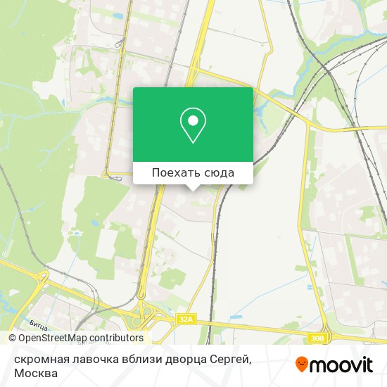 Карта скромная лавочка вблизи дворца Сергей