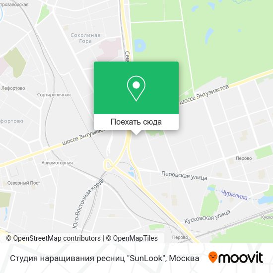 Карта Студия наращивания ресниц "SunLook"