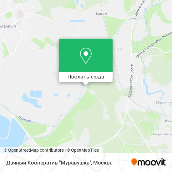 Карта Дачный Кооператив "Муравушка"