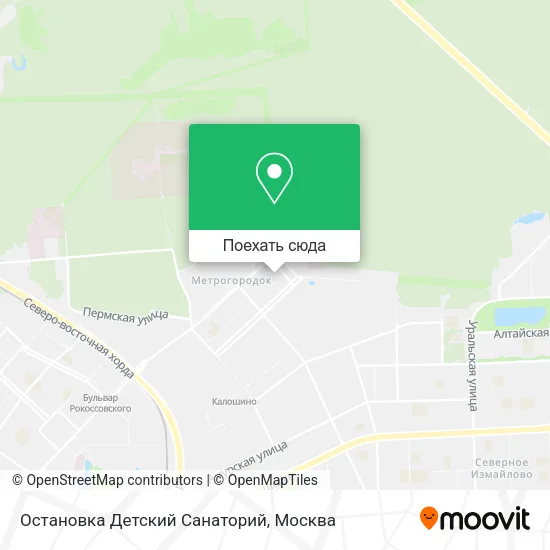 Карта Остановка Детский Санаторий