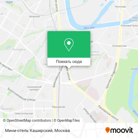 Карта Мини-отель Каширский