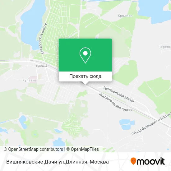 Карта Вишняковские Дачи ул.Длинная