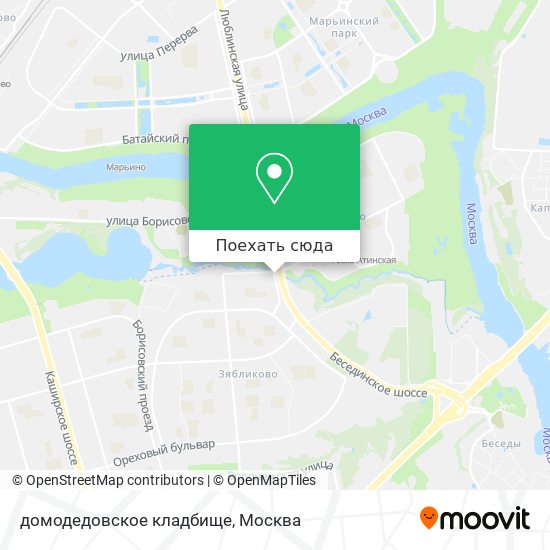 Карта домодедовское кладбище