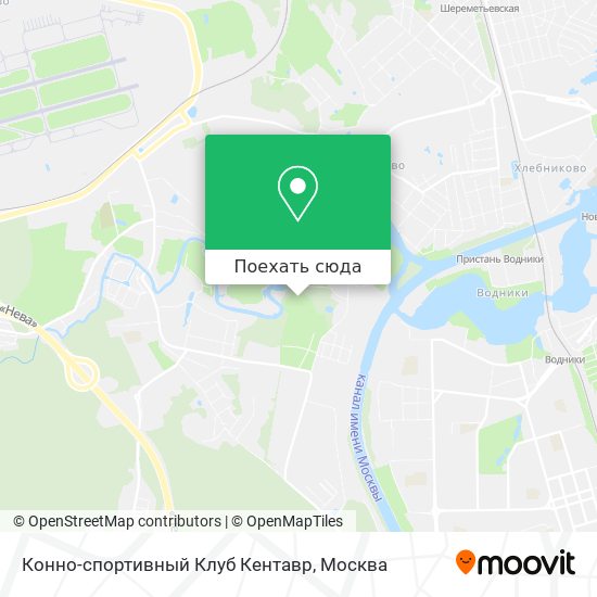 Карта Конно-спортивный Клуб Кентавр