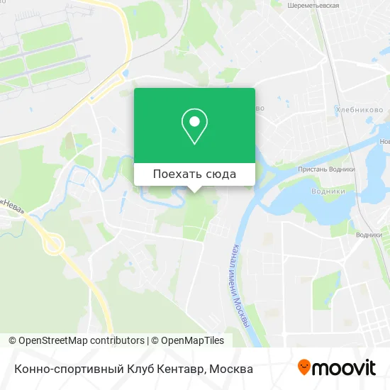Карта Конно-спортивный Клуб Кентавр