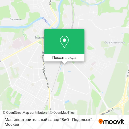 Карта Машиностроительный завод "ЗиО - Подольск"