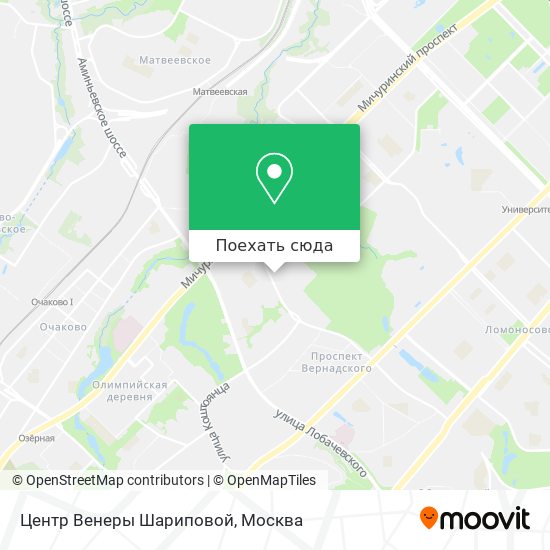 Карта Центр Венеры Шариповой