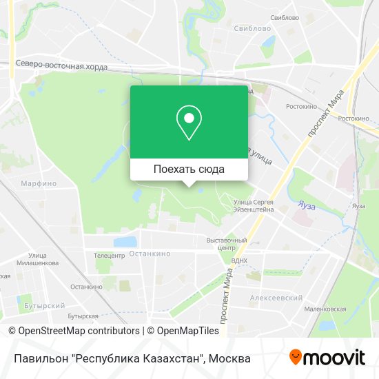 Карта Павильон "Республика Казахстан"