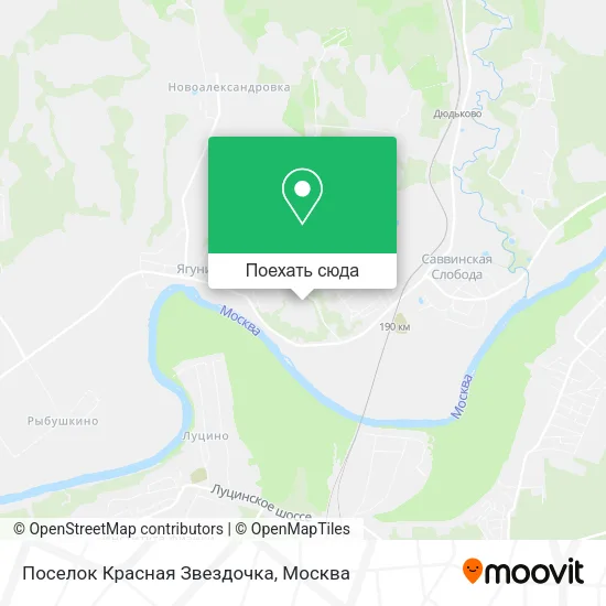Карта Поселок Красная Звездочка