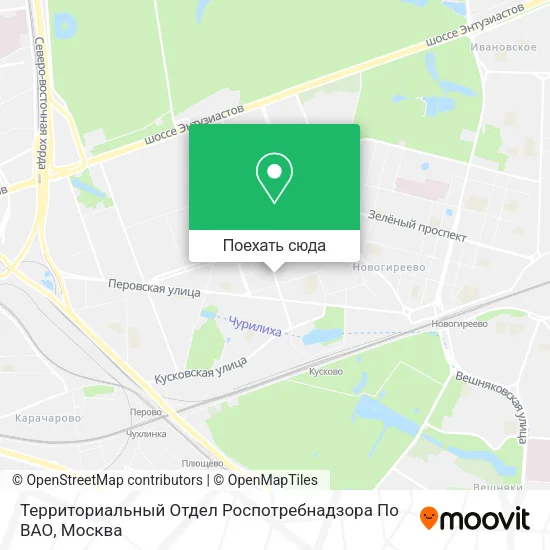 Карта Территориальный Отдел Роспотребнадзора По ВАО