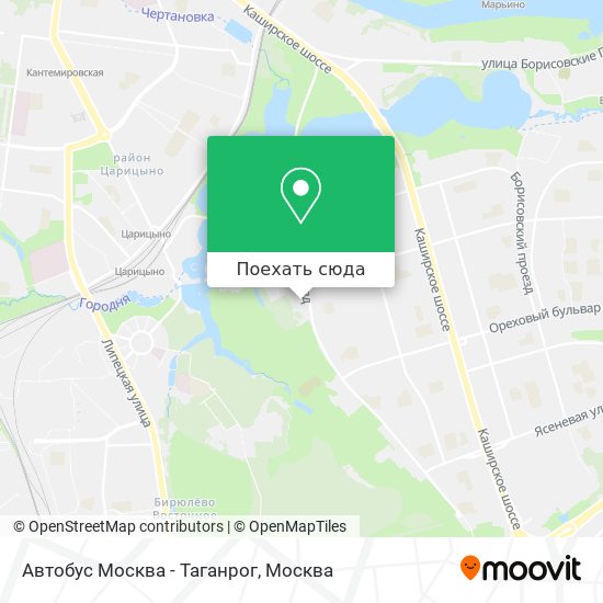 Карта Автобус Москва - Таганрог