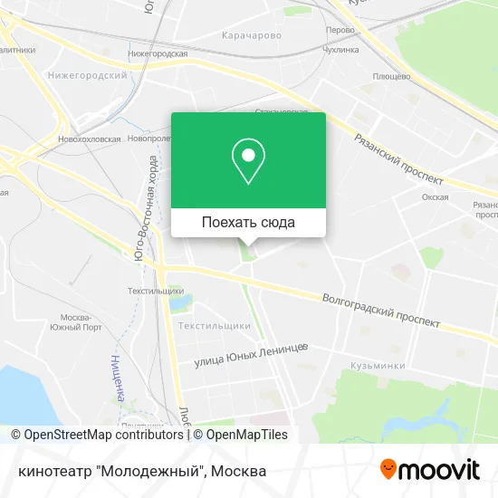Карта кинотеатр "Молодежный"