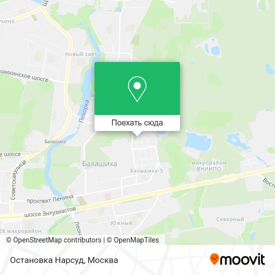 Карта Остановка Нарсуд